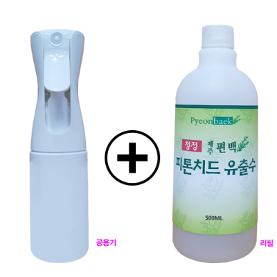 제주 편백 피톤치드 추출수 500ML / 리필+용기