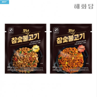 [해화당] 이영자 참숯불맛난고기 간장맛(200g *3팩) + 고추장맛(200g *3팩)